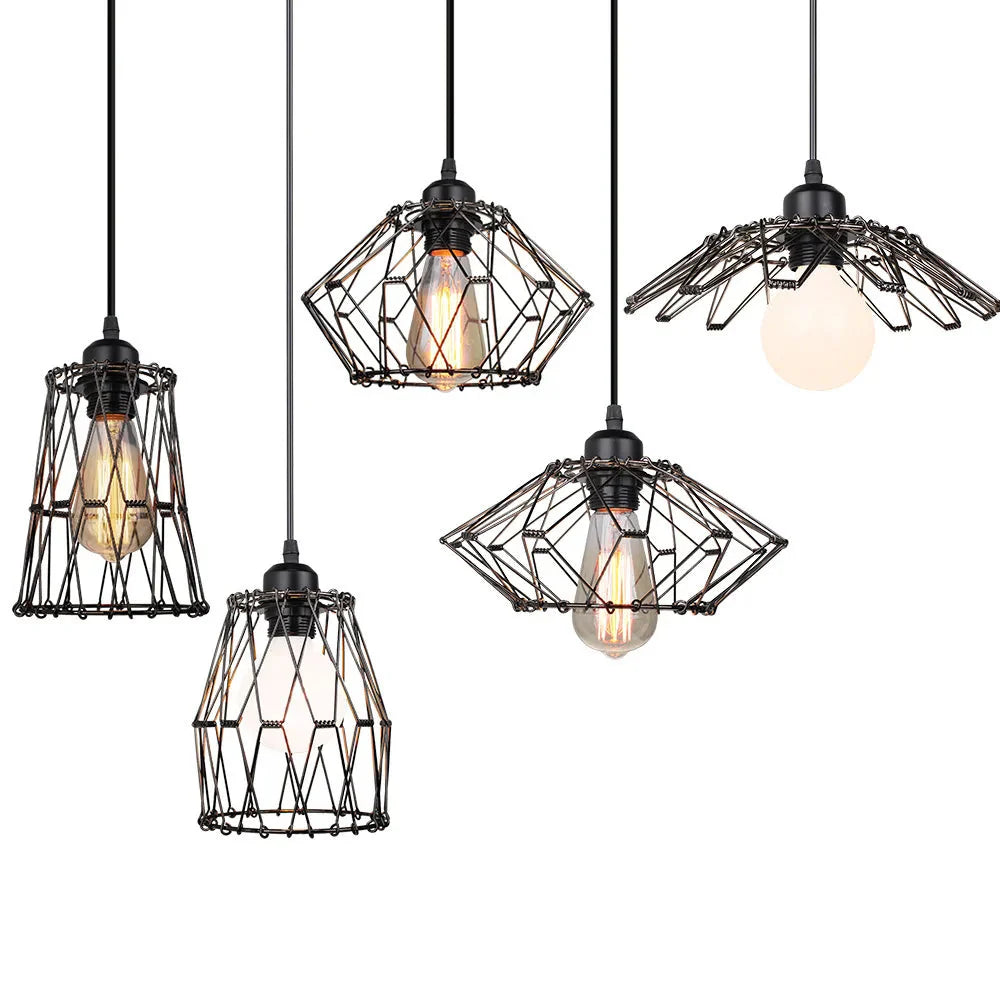 Luminaire Abat-Jour Suspendu En Fer Forgé Vintage IL583927-ILLUMEEN.COM