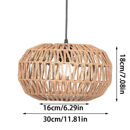 Luminaire Abat-jour Vintage en Rotin Simulé Élégant IL592837-ILLUMEEN.COM