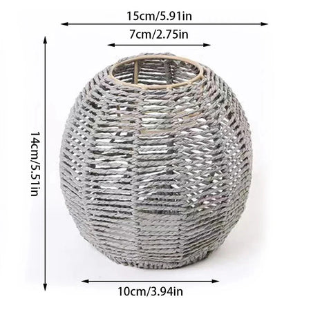 Luminaire Abat-jour Vintage en Rotin Simulé Élégant IL592837-ILLUMEEN.COM
