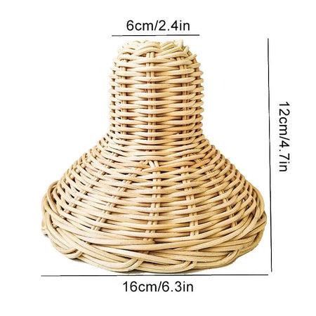 Luminaire Abat-jour Vintage en Rotin Simulé Élégant IL592837-ILLUMEEN.COM