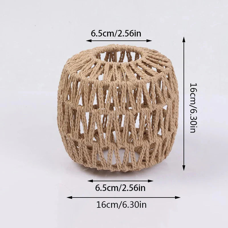 Luminaire Abat-jour Vintage en Rotin Simulé Élégant IL592837-ILLUMEEN.COM
