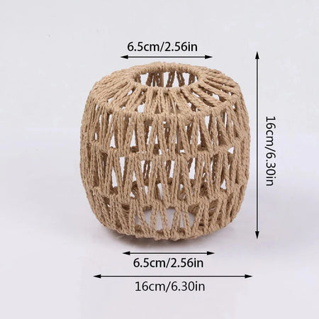 Luminaire Abat-jour Vintage en Rotin Simulé Élégant IL592837-ILLUMEEN.COM