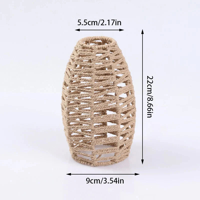 Luminaire Abat-jour Vintage en Rotin Simulé Élégant IL592837-ILLUMEEN.COM