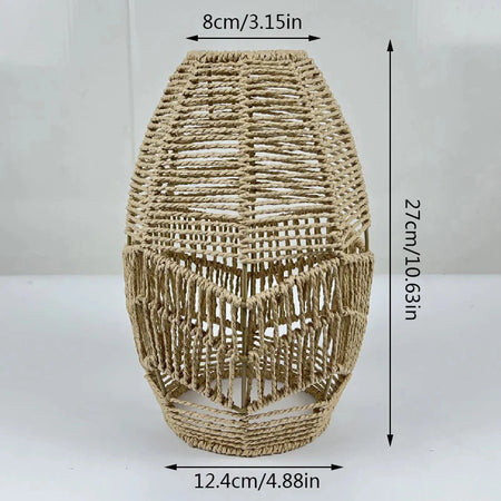 Luminaire Abat-jour Vintage en Rotin Simulé Élégant IL592837-ILLUMEEN.COM