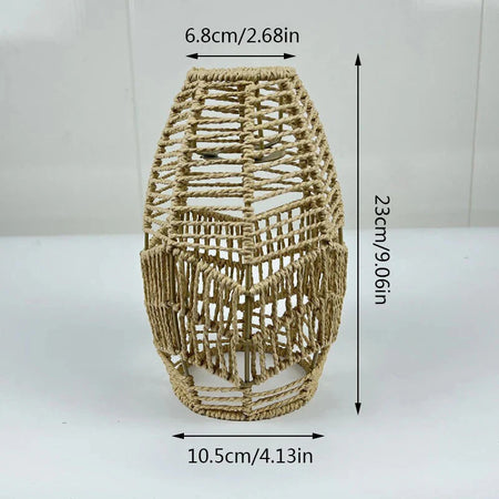 Luminaire Abat-jour Vintage en Rotin Simulé Élégant IL592837-ILLUMEEN.COM