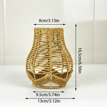 Luminaire Abat-jour Vintage en Rotin Simulé Élégant IL592837-ILLUMEEN.COM