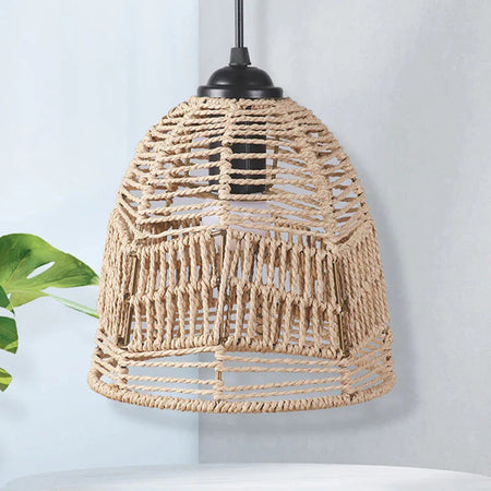Luminaire Abat-jour Vintage en Rotin Simulé Élégant IL592837-ILLUMEEN.COM