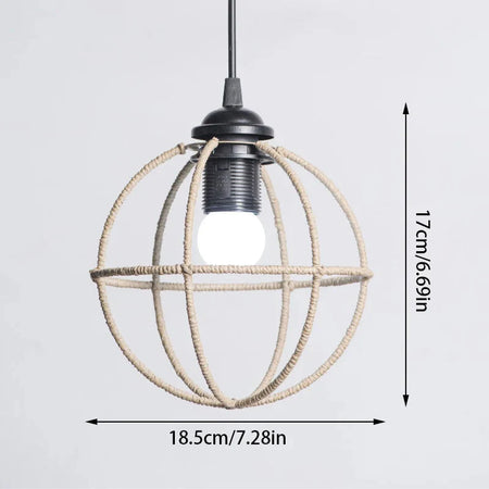 Luminaire Abat-jour Vintage en Rotin Simulé Élégant IL592837-ILLUMEEN.COM