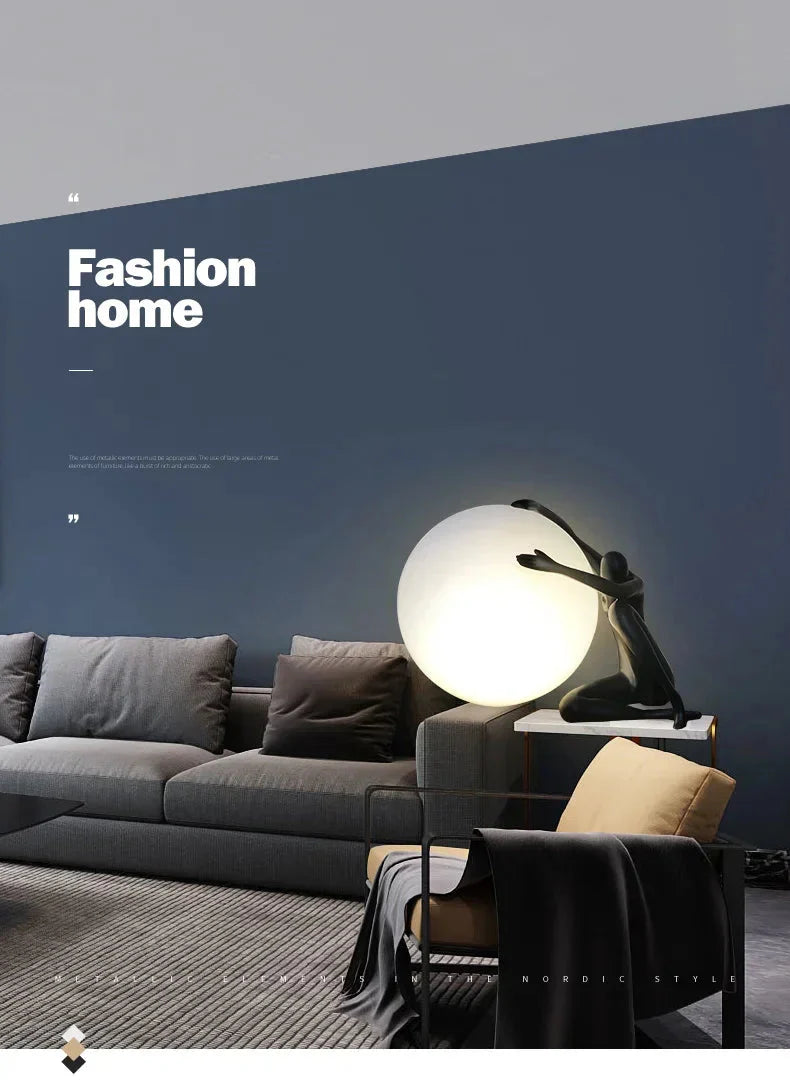 Luminaire Art Déco En Verre Givré Portrait Rétro IL582734-ILLUMEEN.COM