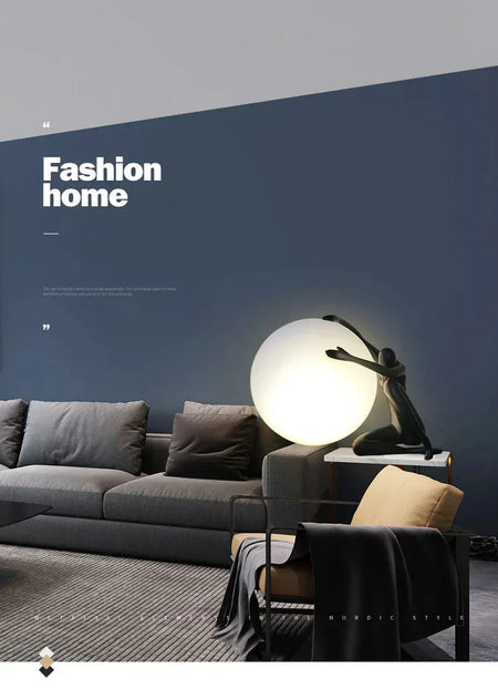 Luminaire Art Déco En Verre Givré Portrait Rétro IL582734-ILLUMEEN.COM