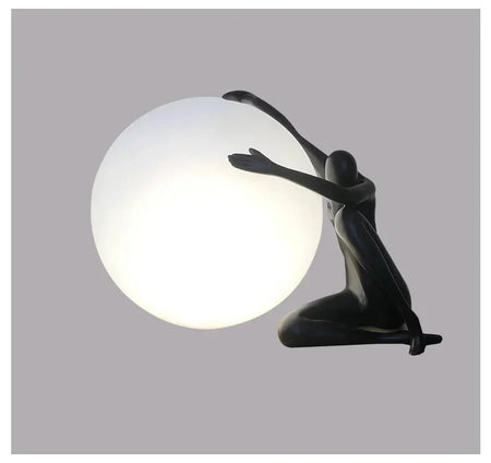 Luminaire Art Déco En Verre Givré Portrait Rétro IL582734-ILLUMEEN.COM