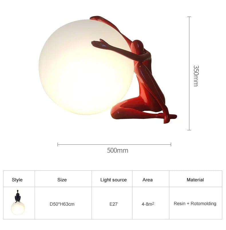 Luminaire Art Déco En Verre Givré Portrait Rétro IL582734-ILLUMEEN.COM
