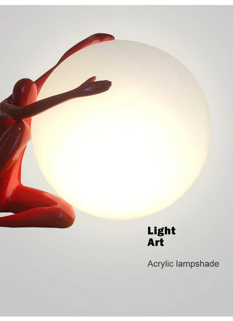 Luminaire Art Déco En Verre Givré Portrait Rétro IL582734-ILLUMEEN.COM