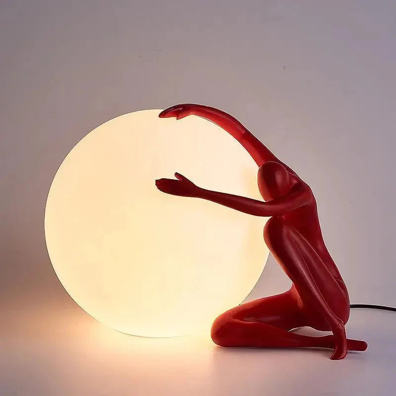Luminaire Art Déco En Verre Givré Portrait Rétro IL582734-ILLUMEEN.COM
