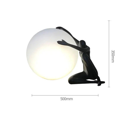Luminaire Art Déco En Verre Givré Portrait Rétro IL582734-ILLUMEEN.COM
