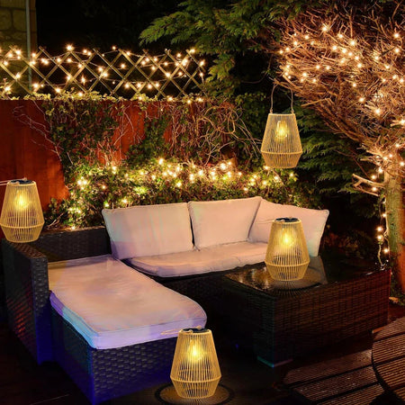 Luminaire Artisanale Élégante en Rotin - IL582349-ILLUMEEN.COM