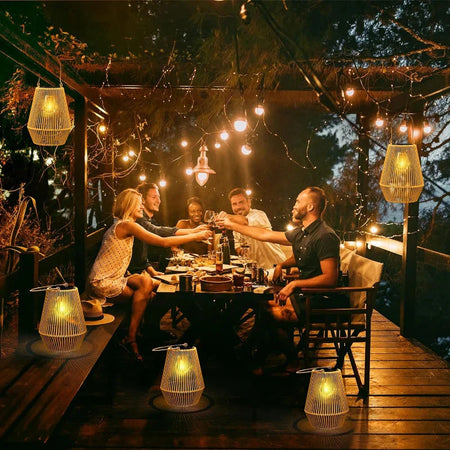 Luminaire Artisanale Élégante en Rotin - IL582349-ILLUMEEN.COM