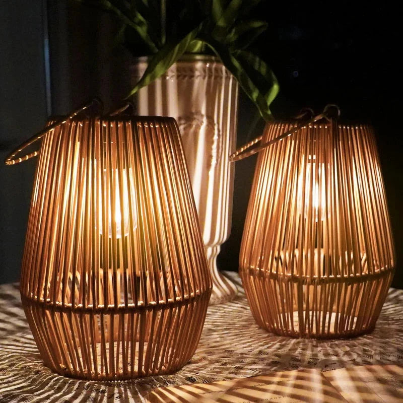 Luminaire Artisanale Élégante en Rotin - IL582349-ILLUMEEN.COM