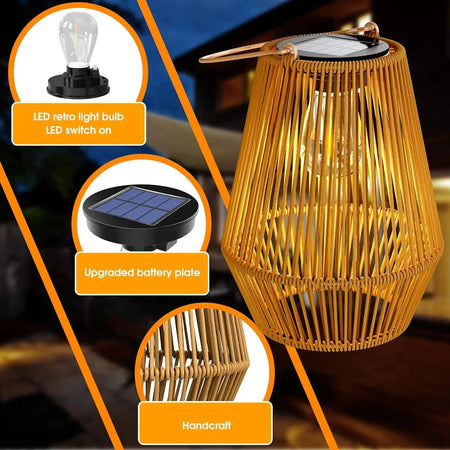 Luminaire Artisanale Élégante en Rotin - IL582349-ILLUMEEN.COM