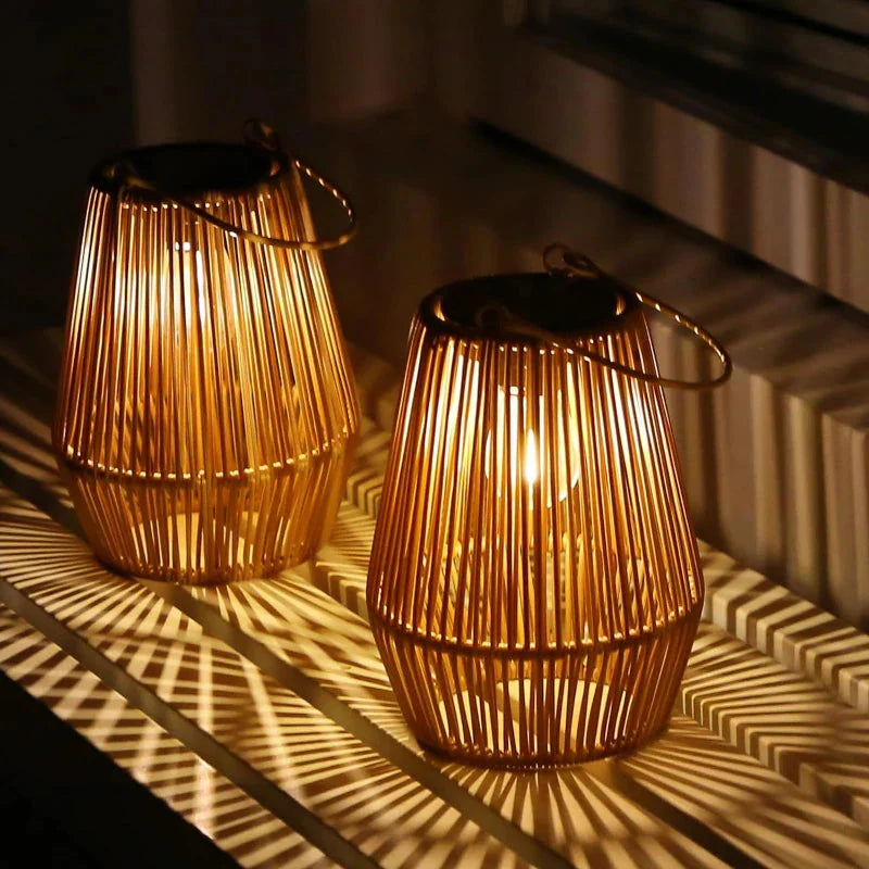 Luminaire Artisanale Élégante en Rotin - IL582349-ILLUMEEN.COM