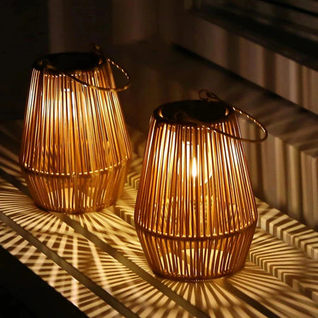 Luminaire Artisanale Élégante en Rotin - IL582349-ILLUMEEN.COM