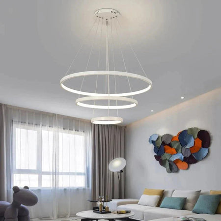 Luminaire Chic à Anneaux Dorés pour Intérieur Élégant IL482736-ILLUMEEN.COM