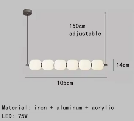 Luminaire Chic Élégant avec Six Globes Lumineux IL582743-ILLUMEEN.COM