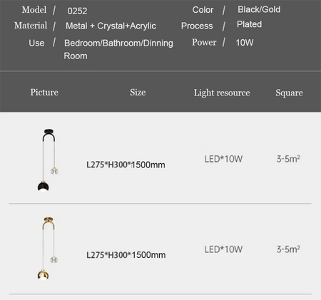 Luminaire Chic en Cristal LED pour Salon et Salle à Manger IL582749-ILLUMEEN.COM