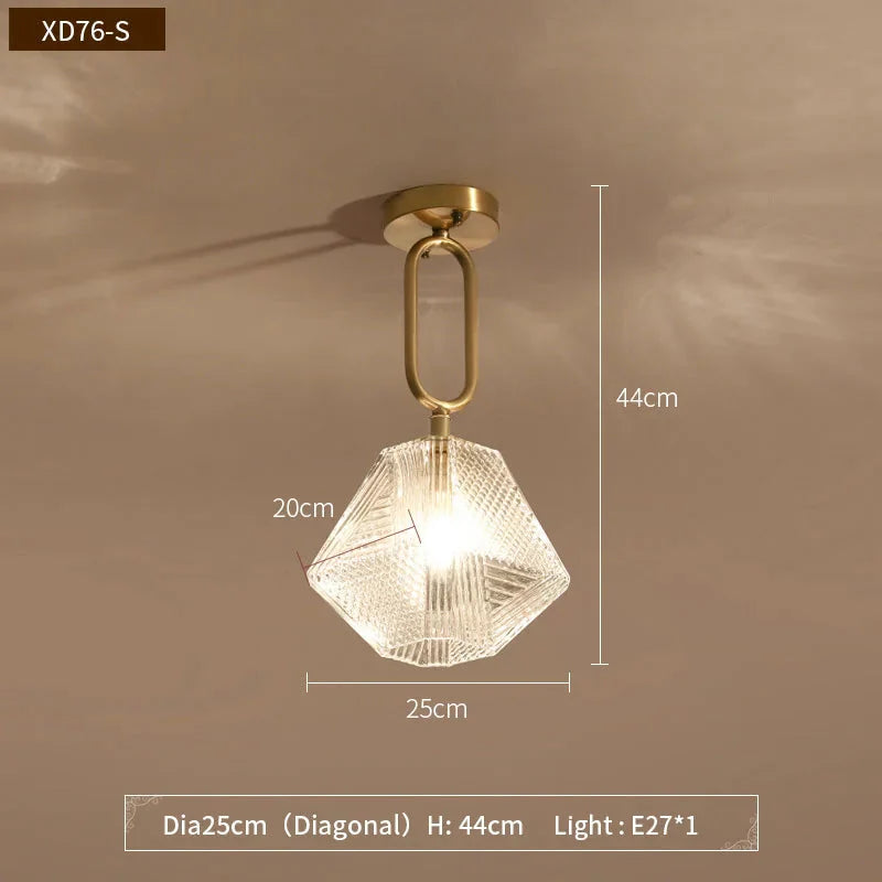 Luminaire Chic en Métal Noir et Verre Transparent IL962753-ILLUMEEN.COM