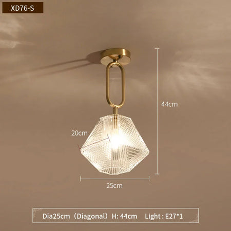 Luminaire Chic en Métal Noir et Verre Transparent IL962753-ILLUMEEN.COM