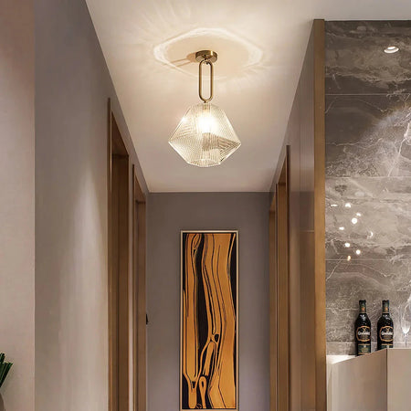 Luminaire Chic en Métal Noir et Verre Transparent IL962753-ILLUMEEN.COM