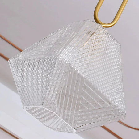 Luminaire Chic en Métal Noir et Verre Transparent IL962753-ILLUMEEN.COM