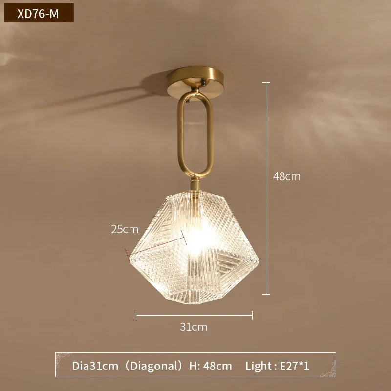 Luminaire Chic en Métal Noir et Verre Transparent IL962753-ILLUMEEN.COM