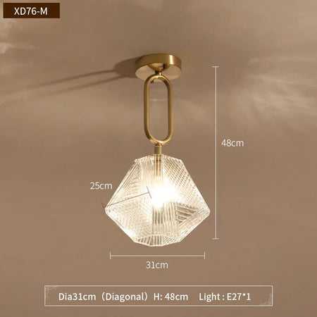 Luminaire Chic en Métal Noir et Verre Transparent IL962753-ILLUMEEN.COM