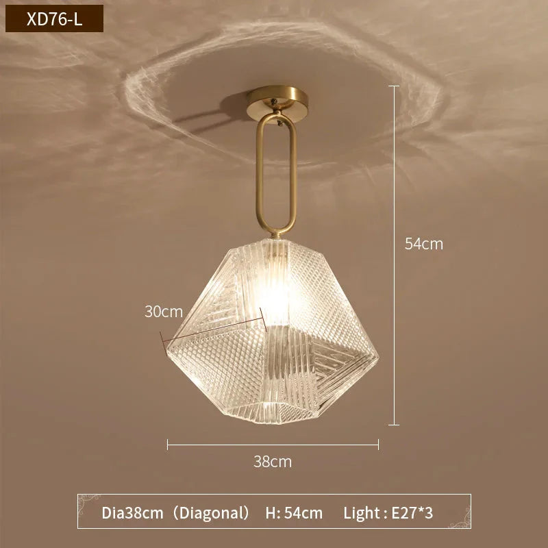 Luminaire Chic en Métal Noir et Verre Transparent IL962753-ILLUMEEN.COM