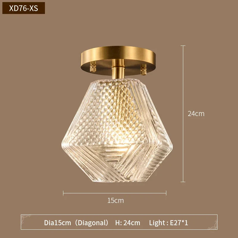 Luminaire Chic en Métal Noir et Verre Transparent IL962753-ILLUMEEN.COM