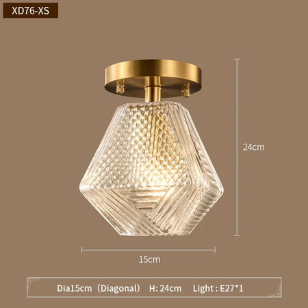 Luminaire Chic en Métal Noir et Verre Transparent IL962753-ILLUMEEN.COM