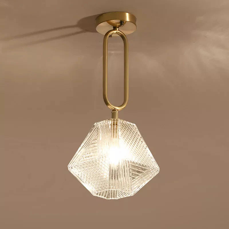 Luminaire Chic en Métal Noir et Verre Transparent IL962753-ILLUMEEN.COM