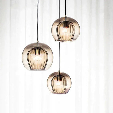 Luminaire Chic en Verre Transparent avec Accents Dorés IL583729-ILLUMEEN.COM