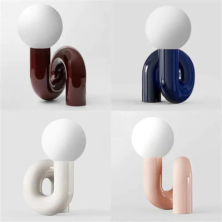 Luminaire Chic : Lampe de Bureau Élégante en Verre et Résine IL927463-ILLUMEEN.COM