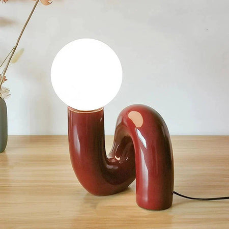 Luminaire Chic : Lampe de Bureau Élégante en Verre et Résine IL927463-ILLUMEEN.COM