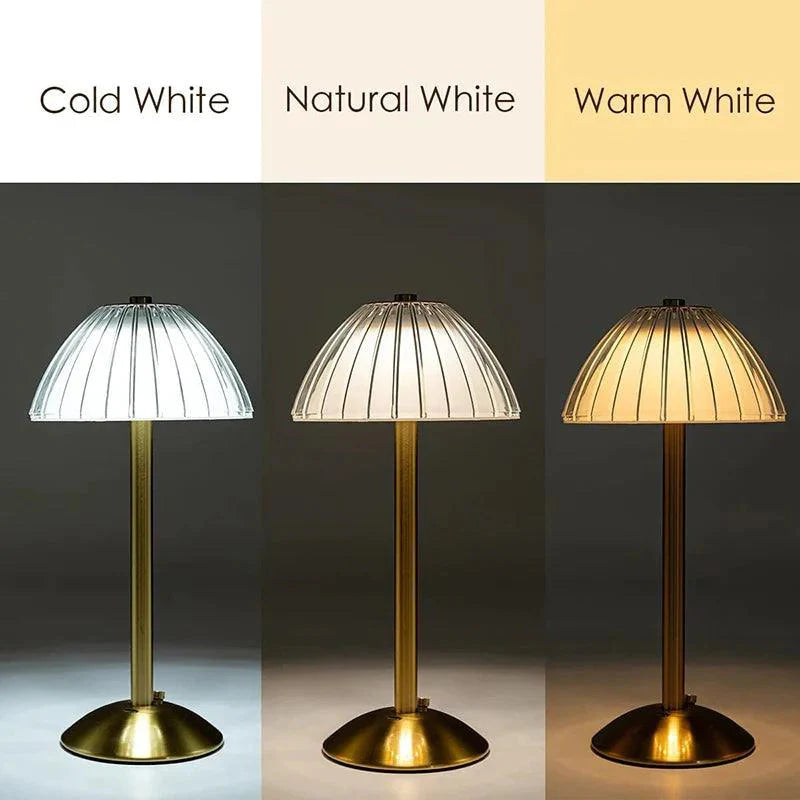 Luminaire Chic : Lampe de Table Rétro Élégante avec Capteur Tactile et Éclairage LED IL482739-ILLUMEEN.COM