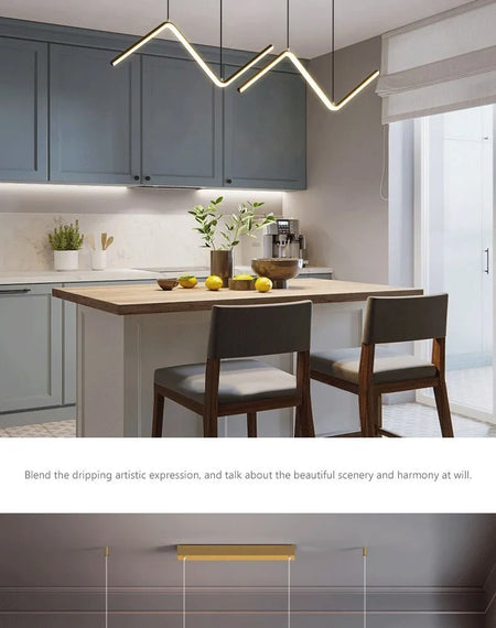 Luminaire Contemporain Élégant en Or et Noir IL582731-ILLUMEEN.COM