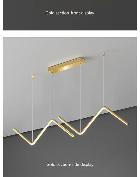 Luminaire Contemporain Élégant en Or et Noir IL582731-ILLUMEEN.COM