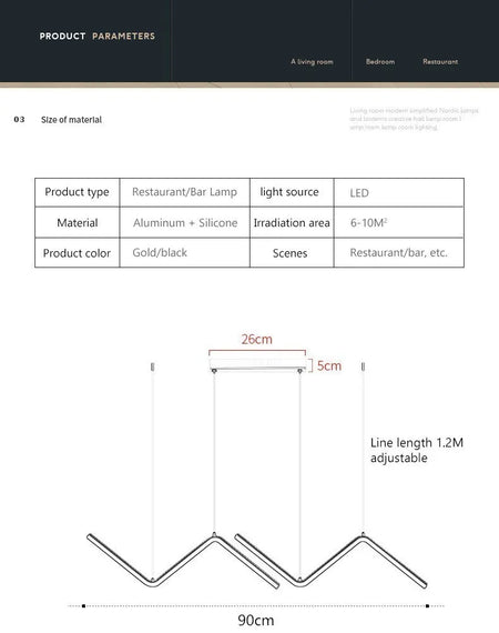 Luminaire Contemporain Élégant en Or et Noir IL582731-ILLUMEEN.COM