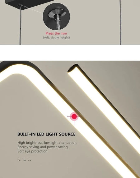 Luminaire Contemporain Élégant en Or et Noir IL582731-ILLUMEEN.COM