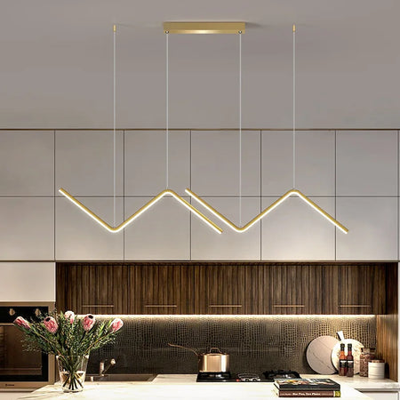 Luminaire Contemporain Élégant en Or et Noir IL582731-ILLUMEEN.COM