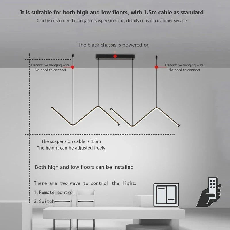 Luminaire Contemporain Élégant en Or et Noir IL582731-ILLUMEEN.COM
