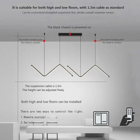 Luminaire Contemporain Élégant en Or et Noir IL582731-ILLUMEEN.COM