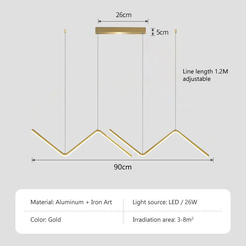Luminaire Contemporain Élégant en Or et Noir IL582731-ILLUMEEN.COM
